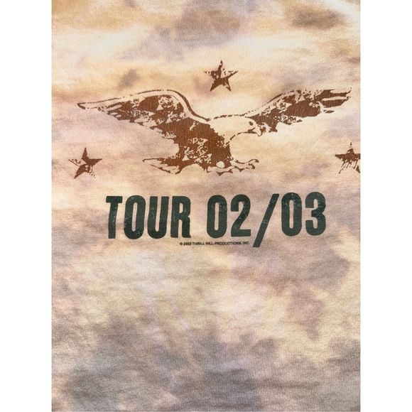 Vintage 2002 Bruce Springsteen & The E Street Band The World Tour Bleached Tee - Picture 4 of 5